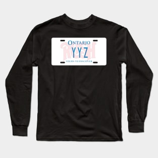 YYZ License Plate Long Sleeve T-Shirt